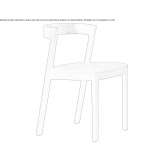 Ash chair with integrated cushion Zuyevka