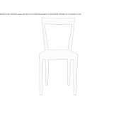 Upholstered chair Wabana