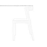 Ash chair with open backrest Zuyevka
