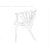 Upholstered ash chair with armrests Colipa