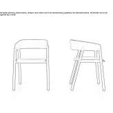 Wooden chair Carmiano