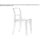 Polycarbonate chair Meltina