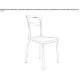 Metal chair Adzaneta