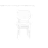 Chair upholstered with fabric Orsogna