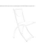 Metal chair with open backrest Gnojnik