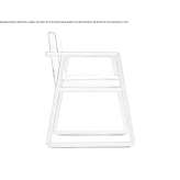 A chair based on a sled with armrests Fosse