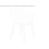 Upholstered chair with wooden base Taroda