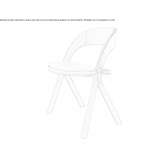 Krzesło tapicerowane skórą Auckley