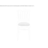 Upholstered beech chair Poll