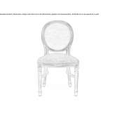 A stackable chair made of medallion fabric Laurens