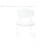 Upholstered beech chair Poll