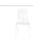 Chair upholstered with fabric Vorona