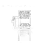 Wooden chair with open backrest Quipile
