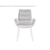 Upholstered chair based on a sleigh with armrests Villadoz