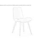 Chair upholstered with fabric Cancuc