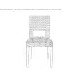 Chair upholstered with fabric Poll