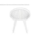 Solid wood chair Oberegg