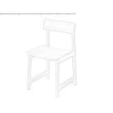 Wooden chair Daumeray