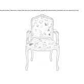 Upholstered beech chair with armrests Kitimat