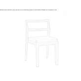 Stackable cherry wood chair Shipka