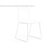 Technopolymer chair with a sled-shaped base Girard