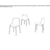 Plastic chair Langosco