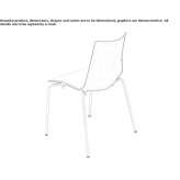 Stackable steel chair Grudusk