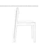 Ash chair with open backrest Sartell