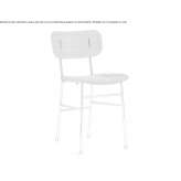Fabric chair with metal frame Llanca