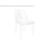 Upholstered chair made of cherry wood Orsogna