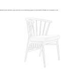 Upholstered ash chair Colipa