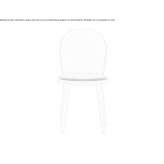 Beech chair with integrated cushion Wapello