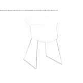 Polycarbonate chair on a sled base Ponthir