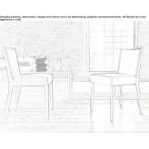 Leather upholstered chair Walem