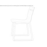 Wooden chair based on a sleigh Paulhac