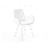 Chair upholstered in fabric with armrests Cancuc