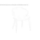 Upholstered chair with armrests Trossin