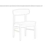 Wooden chair with integrated cushion Sumrall