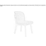 Chair upholstered with fabric Ventallo
