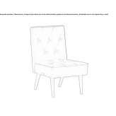 Chair upholstered in vinyl leather Sumrall