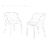 Upholstered chair Rapolla