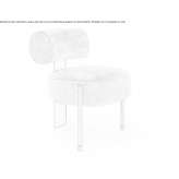 Chair upholstered with fabric Bialka