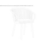 Rattan chair with integrated cushion Crofton