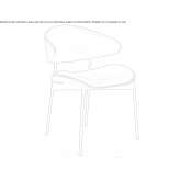 Leather upholstered chair Caracol