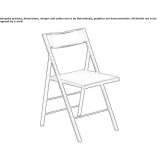 Folding chair with footrest Kenner