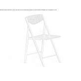 Folding wooden chair Frymburk