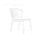 Fabric chair with armrests Raposos