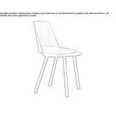 Wooden veneer chair Vichy