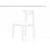 Wooden chair with open backrest Larkspur
