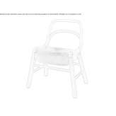 Teak chair, upholstered Isniq